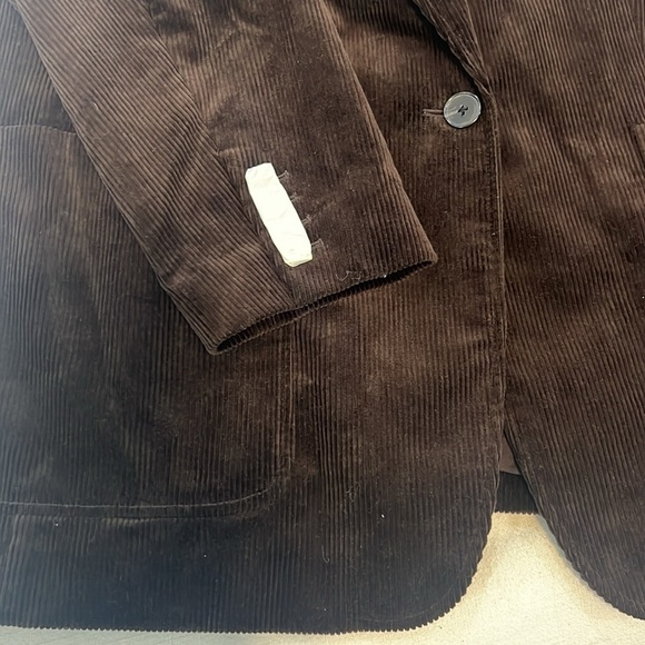 NWT Banana Republic Women’s Dark Brown Corduroy Single Button Blazer size 18 - Picture 10 of 13
